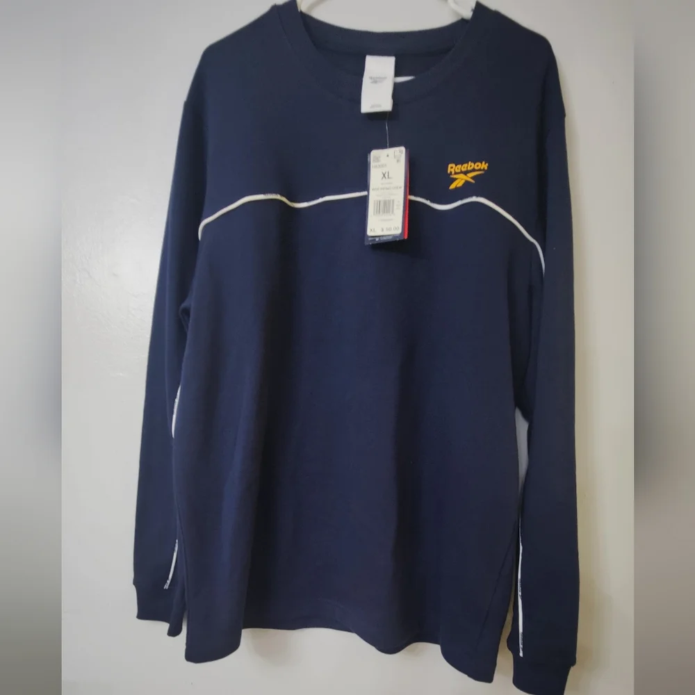 Reebok WOR PIPING‎ CREW SWEATSHIRT TRAINING FOR MEN'S HK3005 SIZE XL NWT